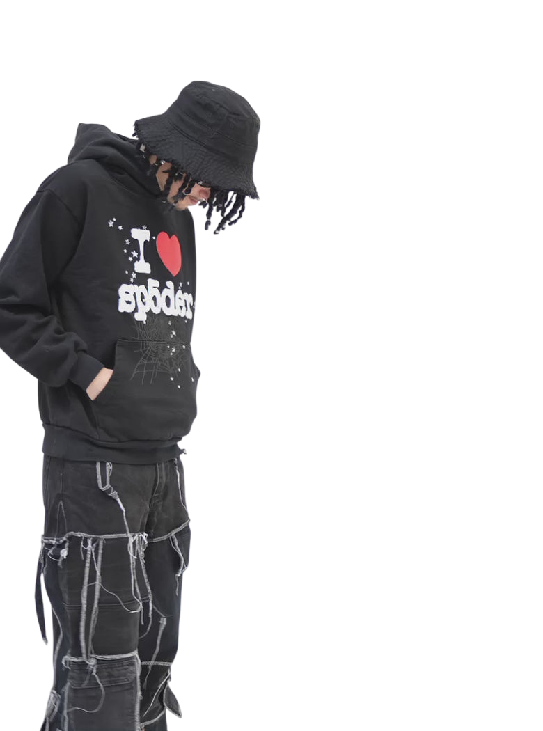 black sp5der hoodie