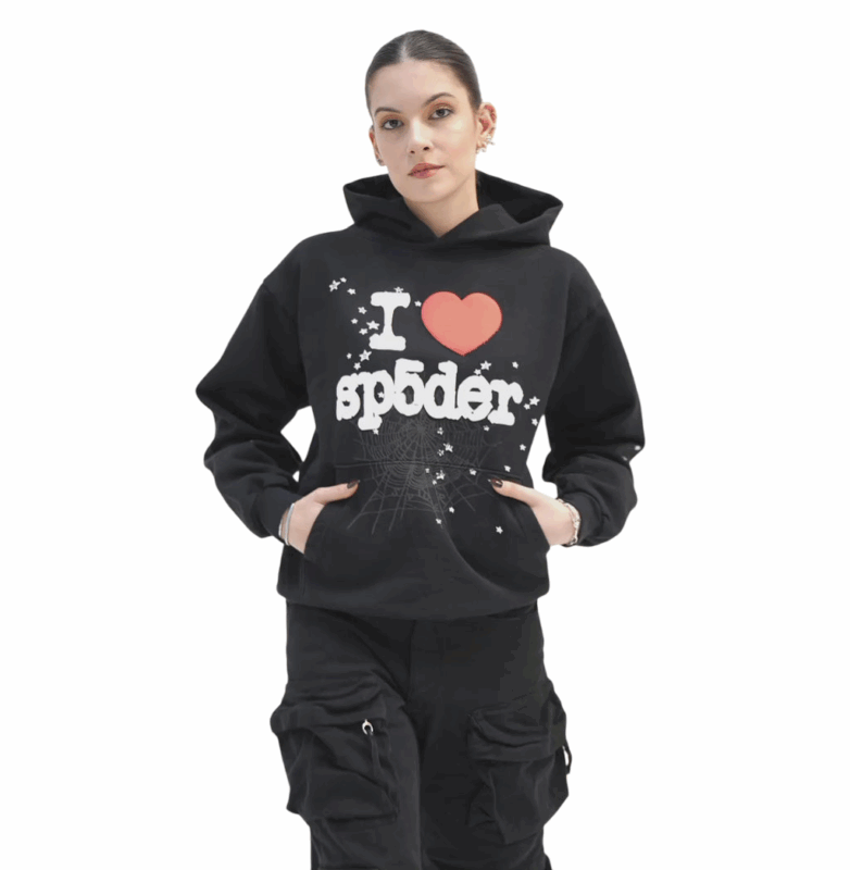 black sp5der hoodie