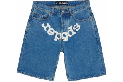 Sp5der OG Logo Denim Short
