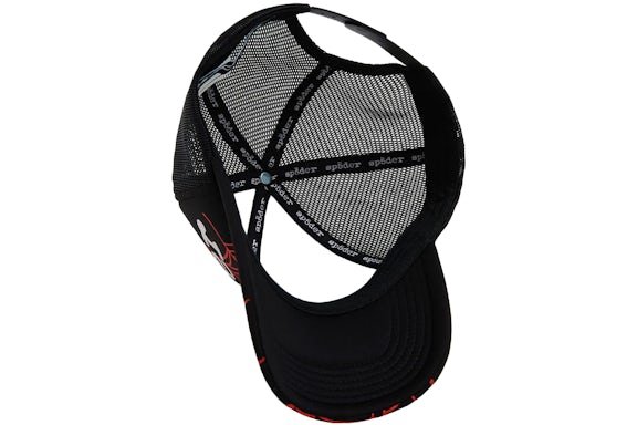 Sp5der Red Denim V2 Trucker Hat Red