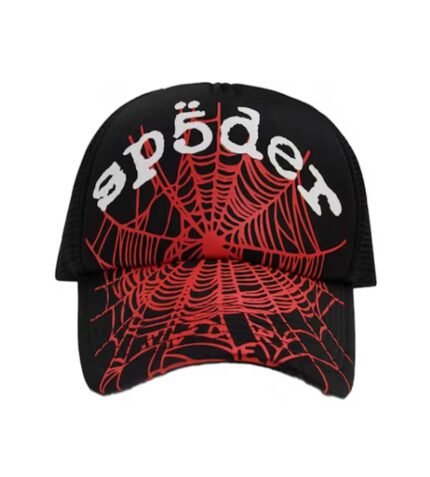 Sp5der OG Web v2 Trucker Hat Black/Red