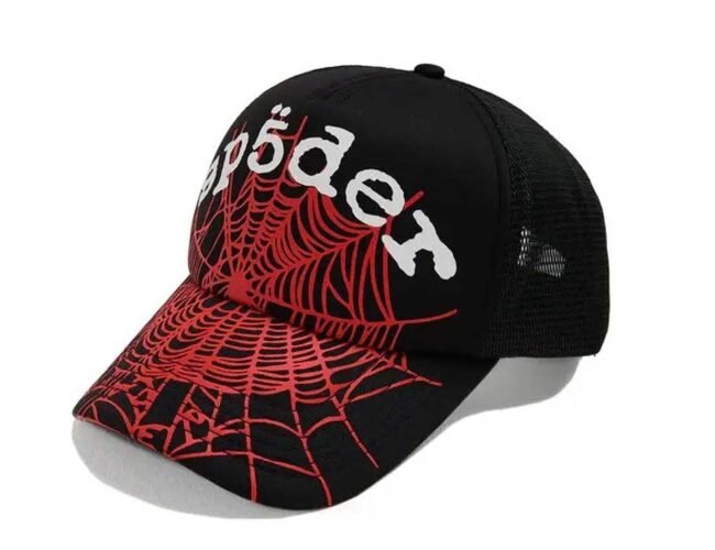 Sp5der OG Web v2 Trucker Hat Black/Red