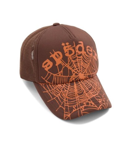 Sp5der OG Web v2 Trucker Hat Brown