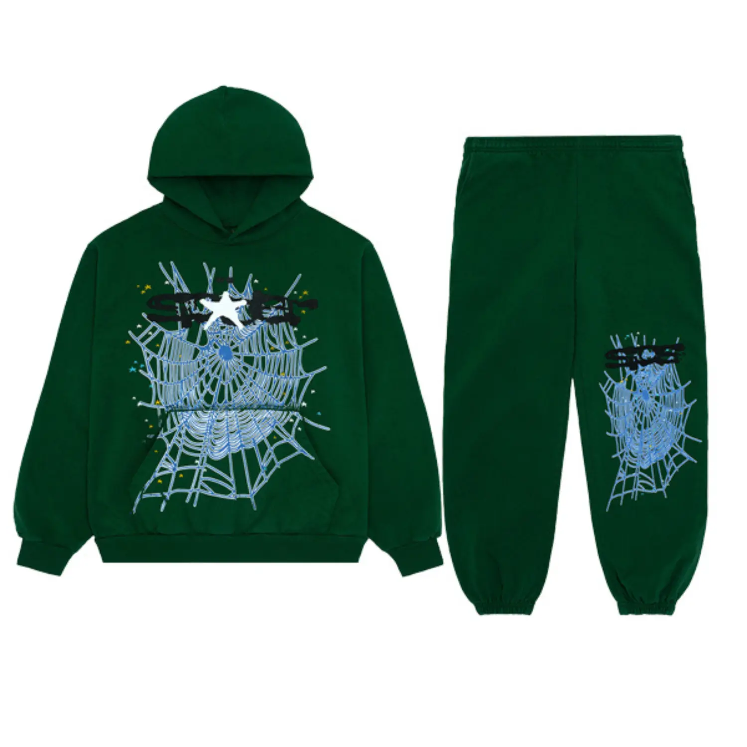 Sp5der-Web-Tracksuit-Hunter-Green-1 Sp5der Web Tracksuit Hunter Green