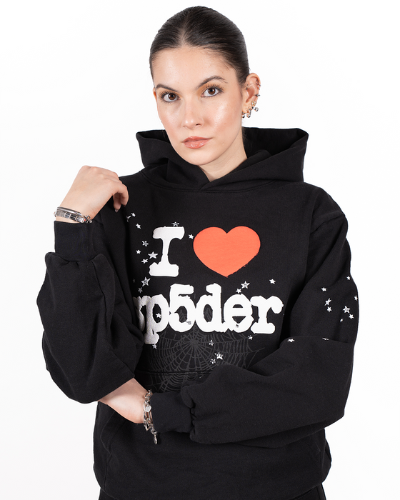 black sp5der hoodie
