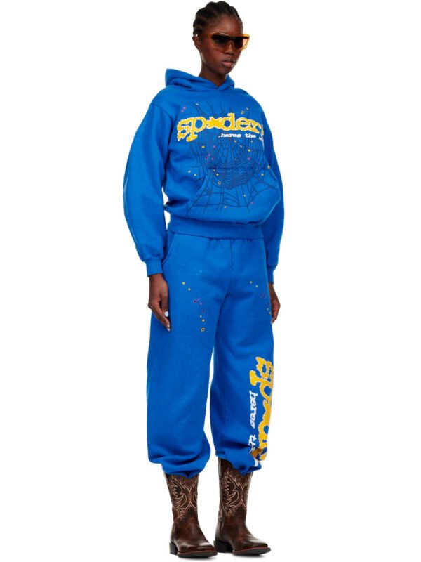 Sp5der TC Hoodie Blue