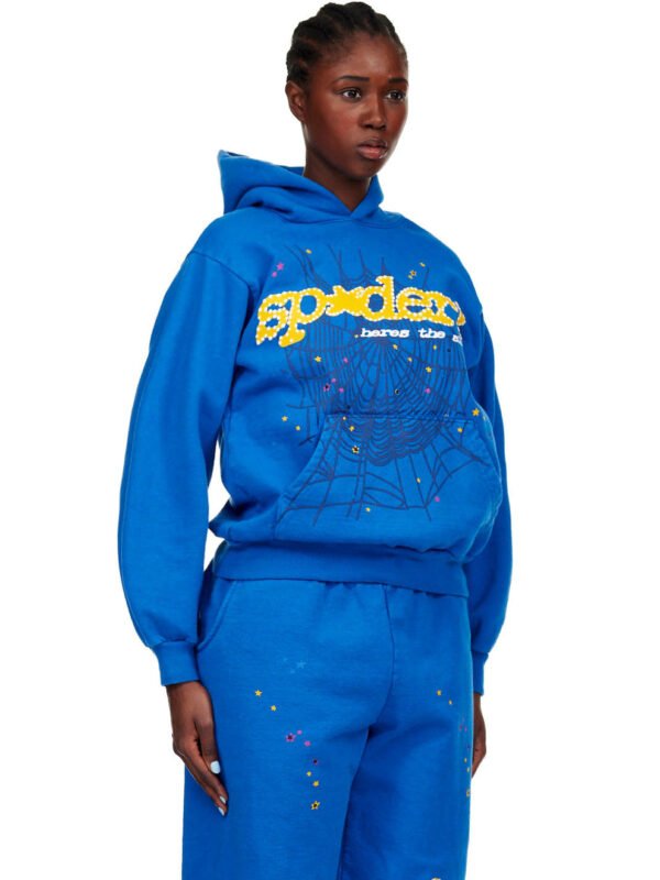 Sp5der TC Hoodie Blue