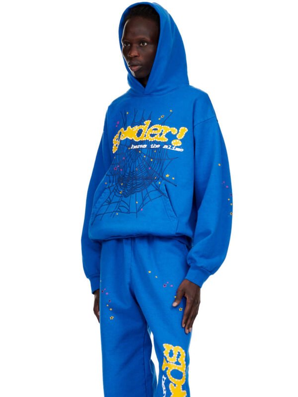 Sp5der TC Hoodie Blue